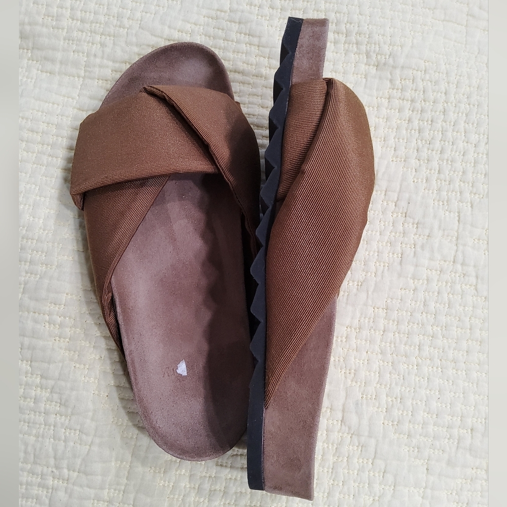 Theory Folder Slide In Faille Sandals Size 37/6,5 - Picture 4 of 10